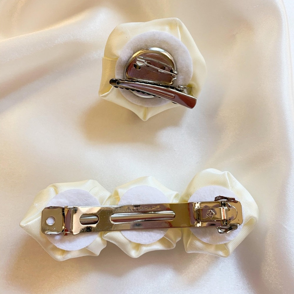 BRIDAL - ROSA Barrette & Clip Set - 2 pc - Picture 4 of 4